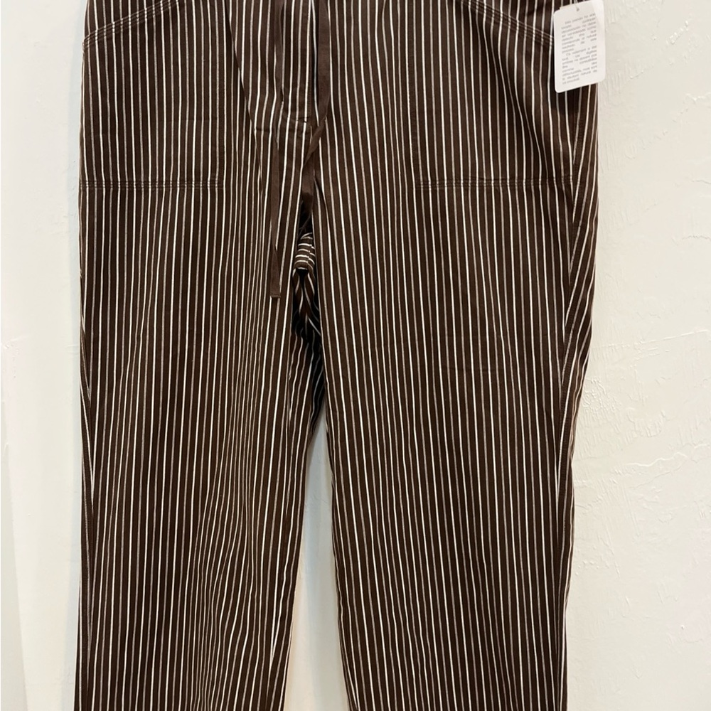 Jones New York Women’s‎ Sport  Stretch Casual Capri Crop Striped Pants Size 18W